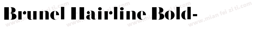 Brunel Hairline Bold字体转换